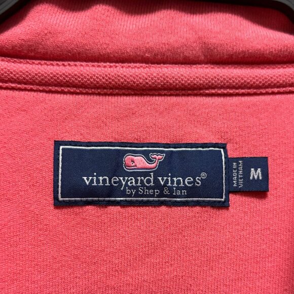 Vineyard Vines Mens Shop Garment -Dyed Shep Pullover shirt Size  M In Sailor Red - Picture 7 of 8